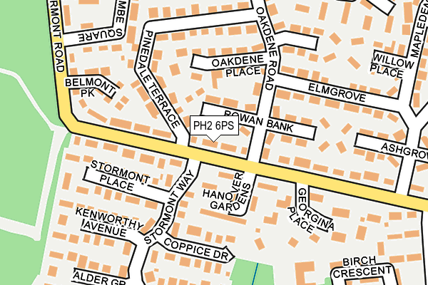 PH2 6PS map - OS OpenMap – Local (Ordnance Survey)