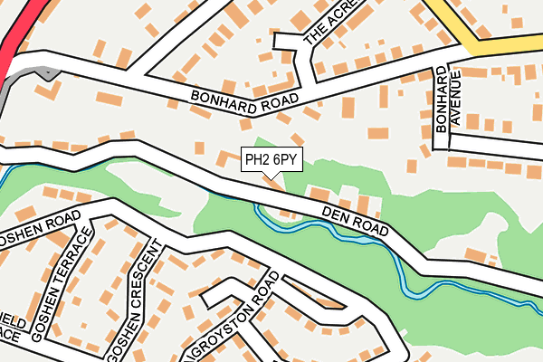 PH2 6PY map - OS OpenMap – Local (Ordnance Survey)