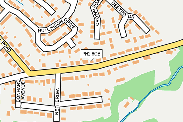 PH2 6QB map - OS OpenMap – Local (Ordnance Survey)
