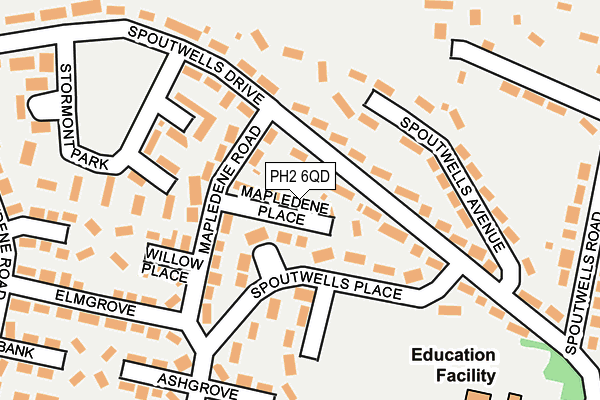 PH2 6QD map - OS OpenMap – Local (Ordnance Survey)