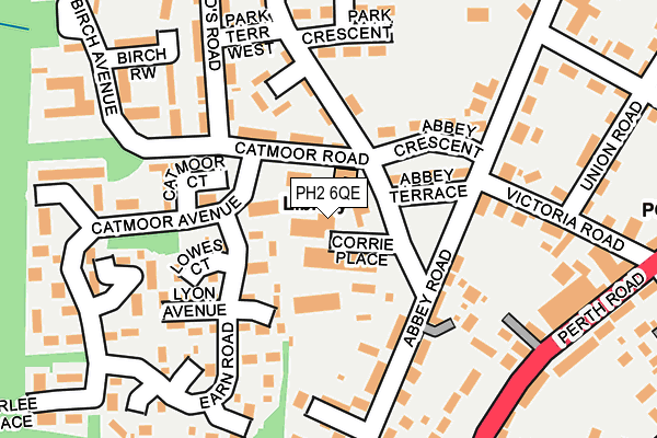 PH2 6QE map - OS OpenMap – Local (Ordnance Survey)