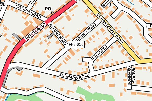 PH2 6QJ map - OS OpenMap – Local (Ordnance Survey)