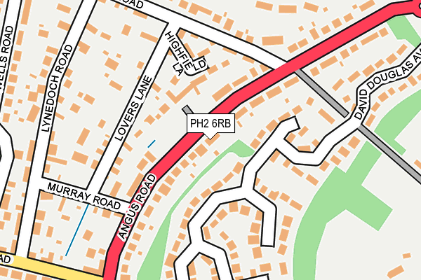 PH2 6RB map - OS OpenMap – Local (Ordnance Survey)
