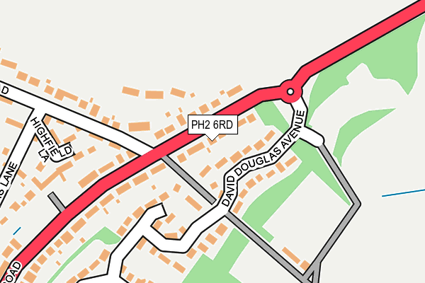 PH2 6RD map - OS OpenMap – Local (Ordnance Survey)