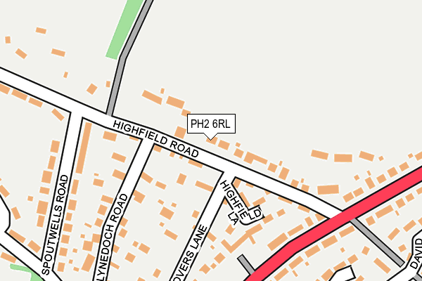 PH2 6RL map - OS OpenMap – Local (Ordnance Survey)