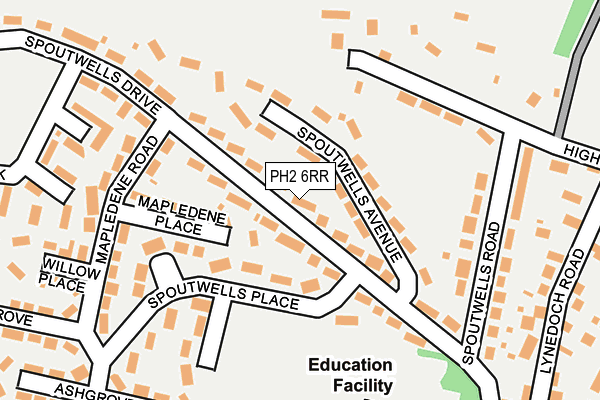 PH2 6RR map - OS OpenMap – Local (Ordnance Survey)