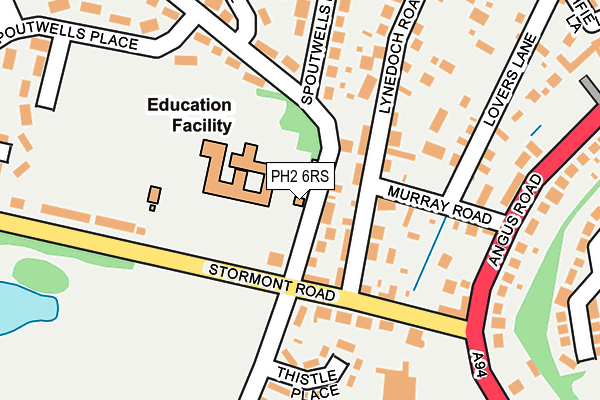 PH2 6RS map - OS OpenMap – Local (Ordnance Survey)