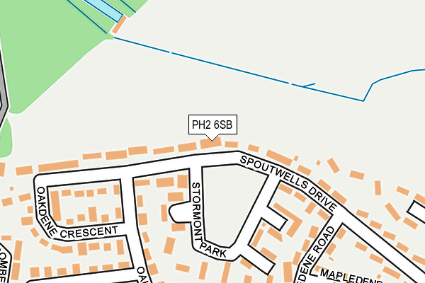 PH2 6SB map - OS OpenMap – Local (Ordnance Survey)