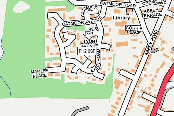 PH2 6SF map - OS OpenMap – Local (Ordnance Survey)