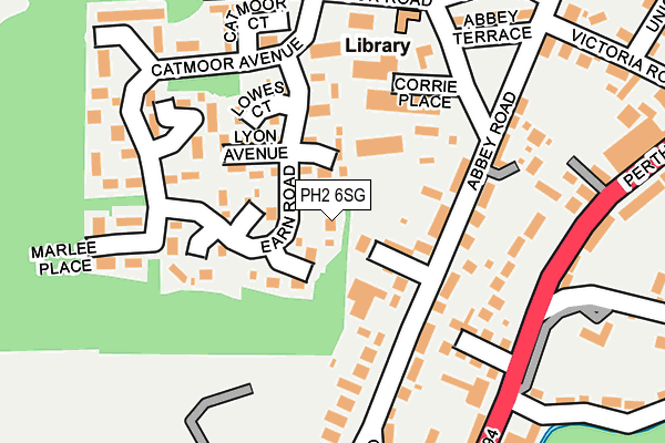 PH2 6SG map - OS OpenMap – Local (Ordnance Survey)