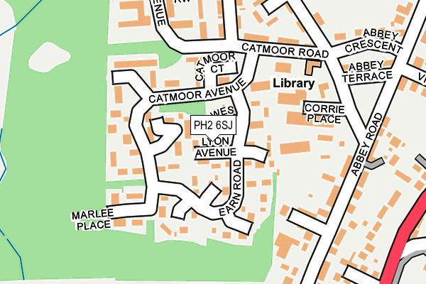 PH2 6SJ map - OS OpenMap – Local (Ordnance Survey)