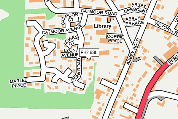 PH2 6SL map - OS OpenMap – Local (Ordnance Survey)