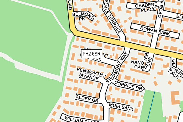 PH2 6SR map - OS OpenMap – Local (Ordnance Survey)