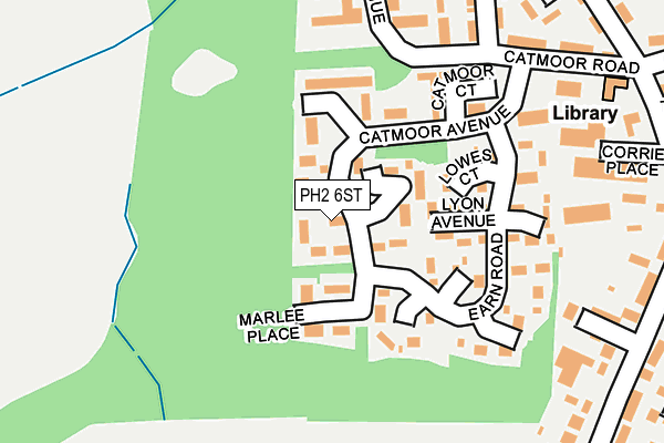 PH2 6ST map - OS OpenMap – Local (Ordnance Survey)