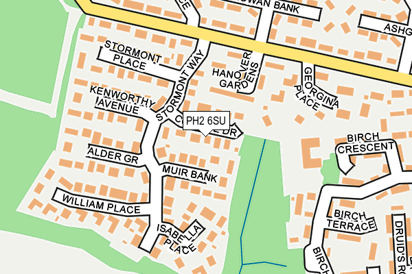 PH2 6SU map - OS OpenMap – Local (Ordnance Survey)