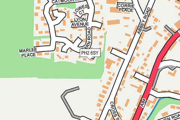 PH2 6SY map - OS OpenMap – Local (Ordnance Survey)