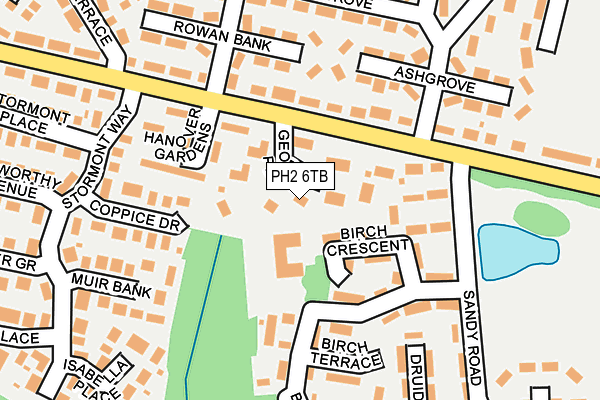 PH2 6TB map - OS OpenMap – Local (Ordnance Survey)