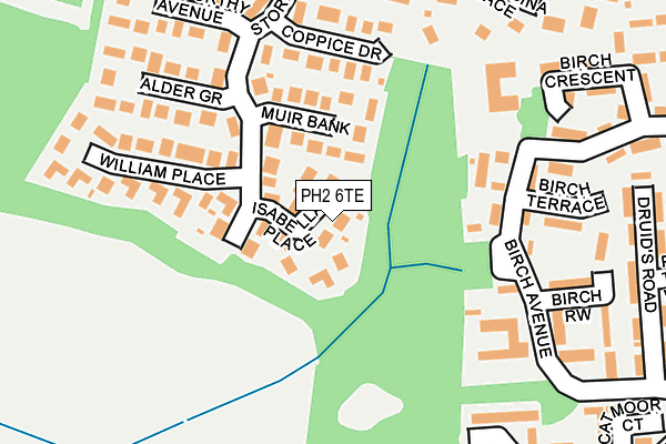 PH2 6TE map - OS OpenMap – Local (Ordnance Survey)