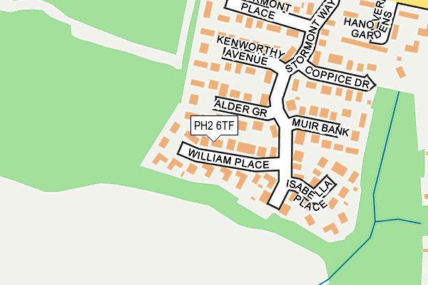 PH2 6TF map - OS OpenMap – Local (Ordnance Survey)