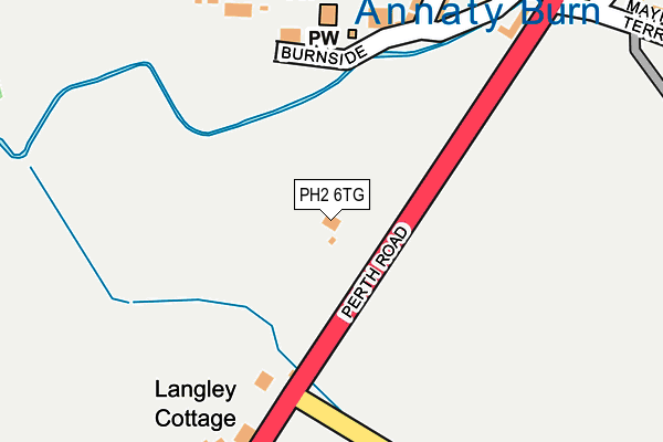 PH2 6TG map - OS OpenMap – Local (Ordnance Survey)