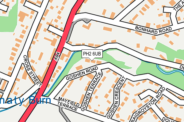 PH2 6UB map - OS OpenMap – Local (Ordnance Survey)