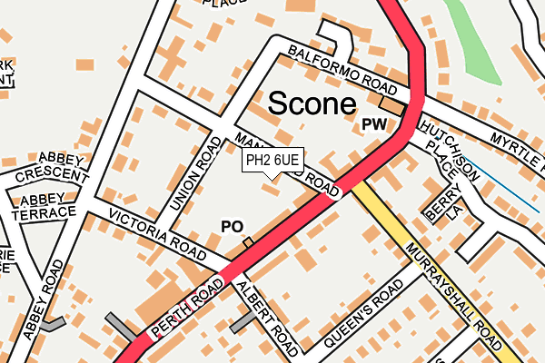 PH2 6UE map - OS OpenMap – Local (Ordnance Survey)