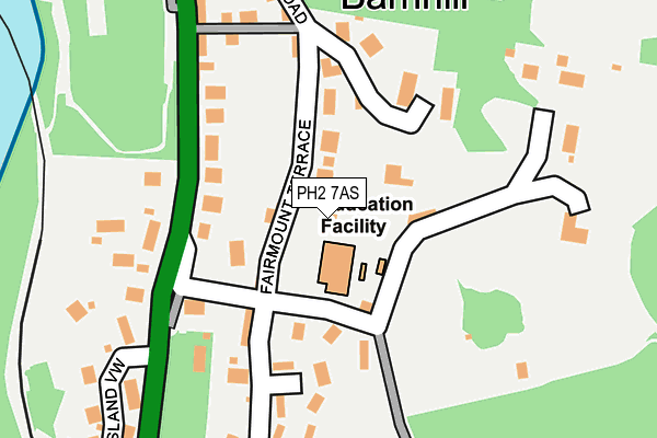 PH2 7AS map - OS OpenMap – Local (Ordnance Survey)