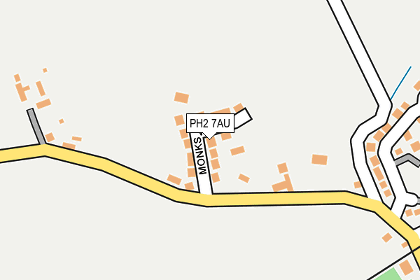 PH2 7AU map - OS OpenMap – Local (Ordnance Survey)