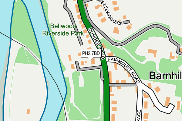 PH2 7BD map - OS OpenMap – Local (Ordnance Survey)