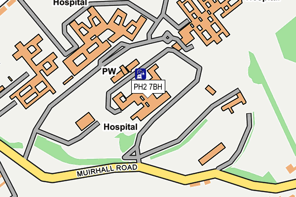 PH2 7BH map - OS OpenMap – Local (Ordnance Survey)