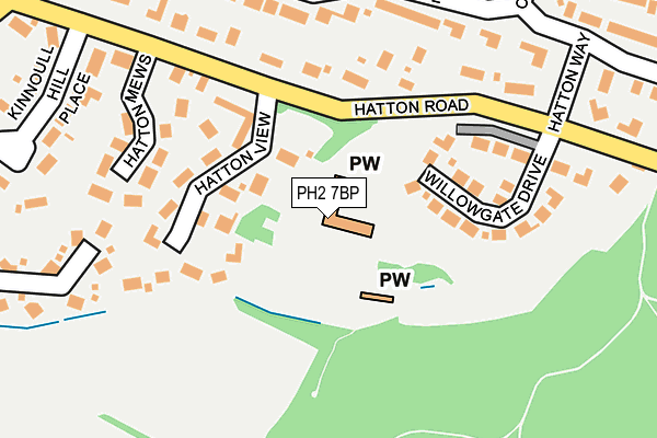 PH2 7BP map - OS OpenMap – Local (Ordnance Survey)