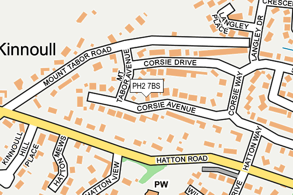 PH2 7BS map - OS OpenMap – Local (Ordnance Survey)