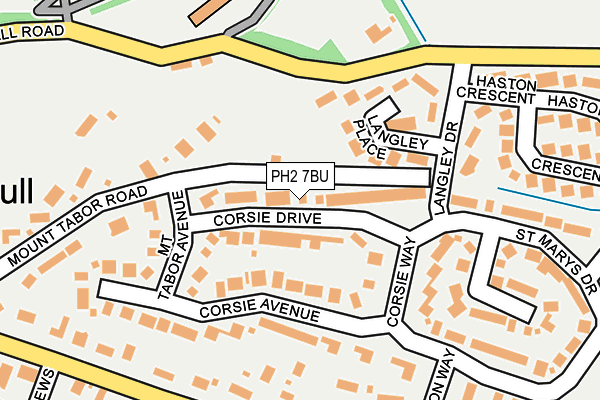 PH2 7BU map - OS OpenMap – Local (Ordnance Survey)