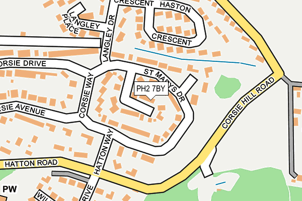 PH2 7BY map - OS OpenMap – Local (Ordnance Survey)
