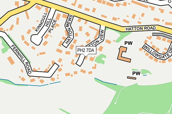 PH2 7DA map - OS OpenMap – Local (Ordnance Survey)