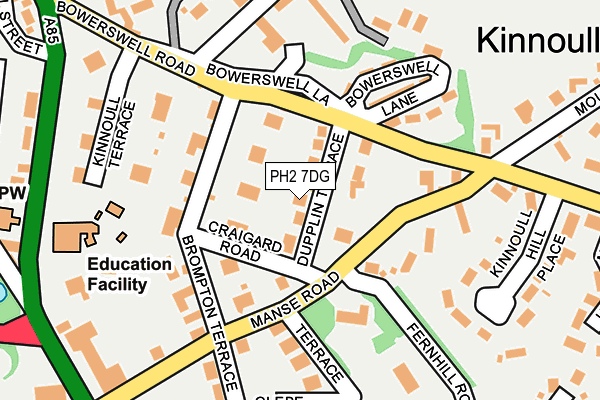 PH2 7DG map - OS OpenMap – Local (Ordnance Survey)