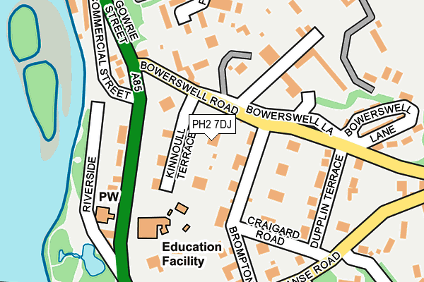 PH2 7DJ map - OS OpenMap – Local (Ordnance Survey)