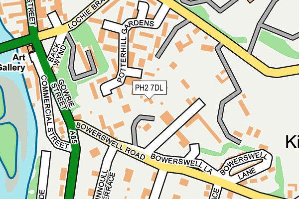 PH2 7DL map - OS OpenMap – Local (Ordnance Survey)