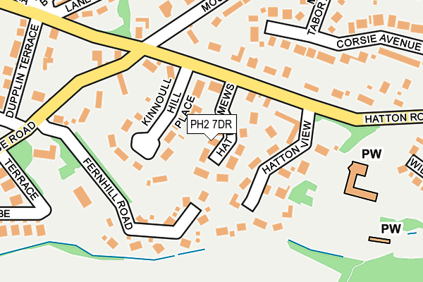 PH2 7DR map - OS OpenMap – Local (Ordnance Survey)