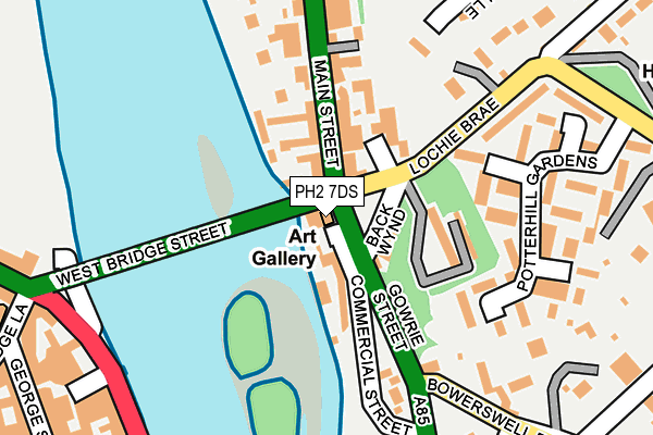 PH2 7DS map - OS OpenMap – Local (Ordnance Survey)