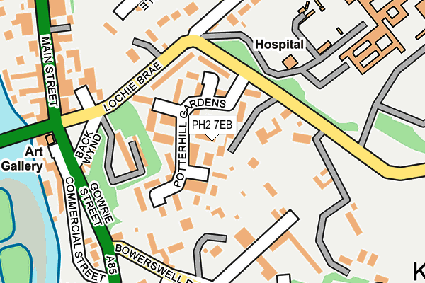 PH2 7EB map - OS OpenMap – Local (Ordnance Survey)