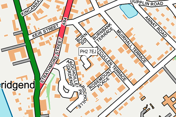 PH2 7EJ map - OS OpenMap – Local (Ordnance Survey)