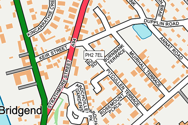 PH2 7EL map - OS OpenMap – Local (Ordnance Survey)