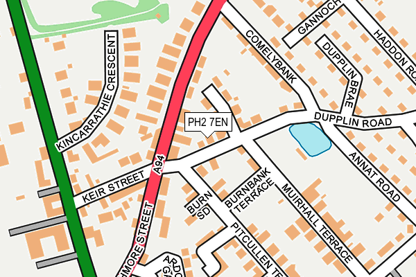 PH2 7EN map - OS OpenMap – Local (Ordnance Survey)