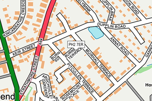 PH2 7ER map - OS OpenMap – Local (Ordnance Survey)