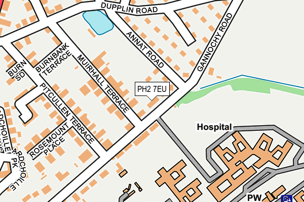 PH2 7EU map - OS OpenMap – Local (Ordnance Survey)