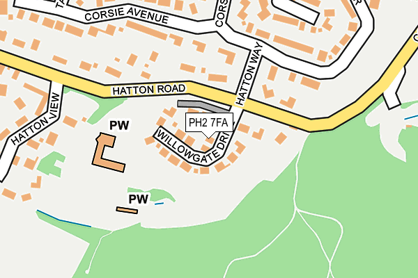 PH2 7FA map - OS OpenMap – Local (Ordnance Survey)