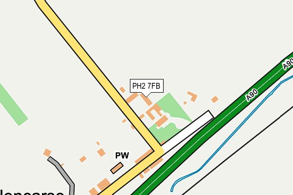 PH2 7FB map - OS OpenMap – Local (Ordnance Survey)