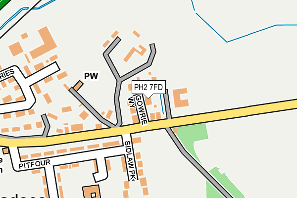 PH2 7FD map - OS OpenMap – Local (Ordnance Survey)