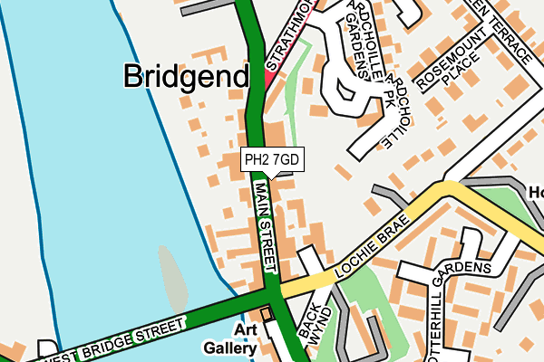 PH2 7GD map - OS OpenMap – Local (Ordnance Survey)